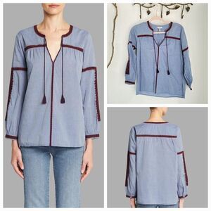 Joie Marlen chambray tunic top